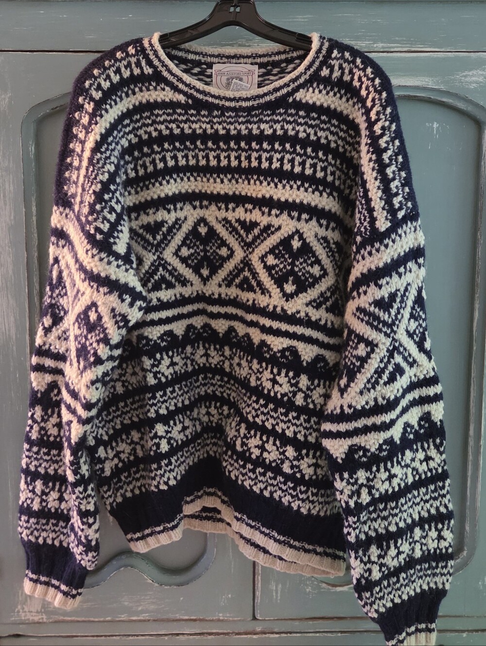 Vintage Wool Fisherman Sweater